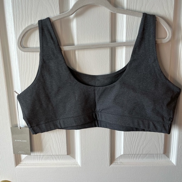 NWT EVERLANE The Perform Bra in Heathered Charcoal sz XXL - Picture 5 of 9